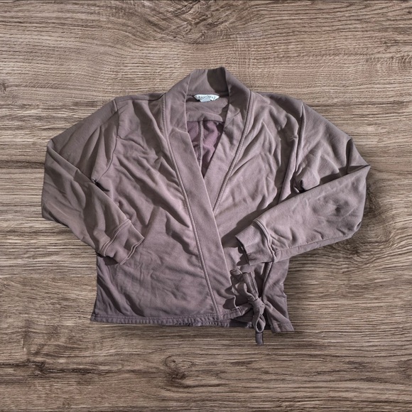 Athleta Tops - Athleta Women's Retroterry Wrap Sweatshirt in Damask Mauve Color